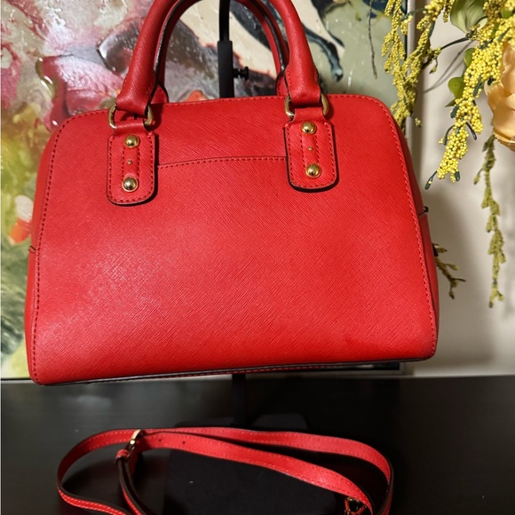 Michael Kors Cherry Red Satchel - Picture 6 of 7